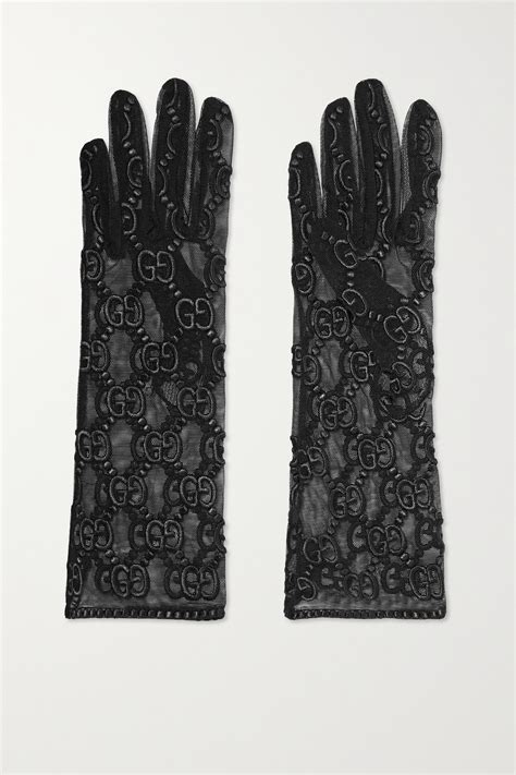 gucci gloves see through|net a porter Gucci.